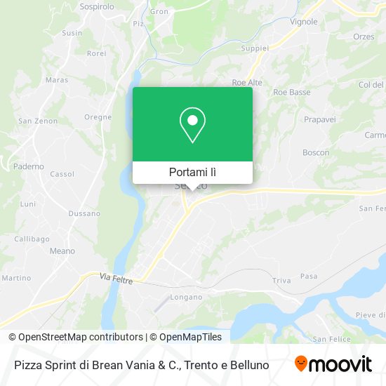 Mappa Pizza Sprint di Brean Vania & C.