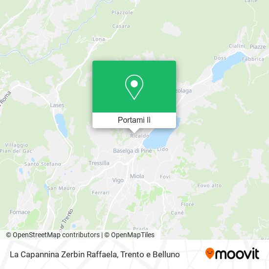 Mappa La Capannina Zerbin Raffaela