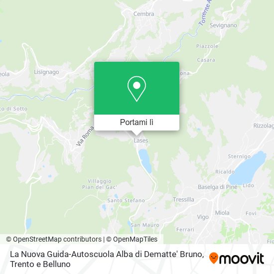 Mappa La Nuova Guida-Autoscuola Alba di Dematte' Bruno