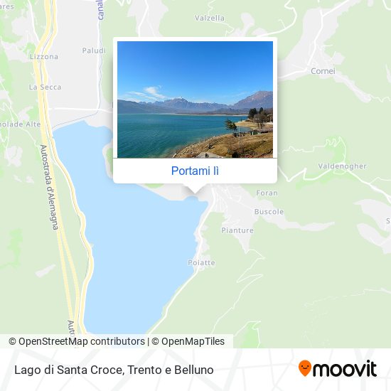 Mappa Lago di Santa Croce