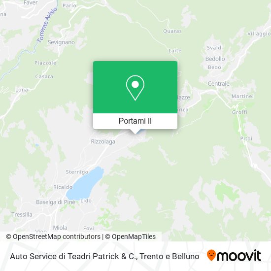 Mappa Auto Service di Teadri Patrick & C.