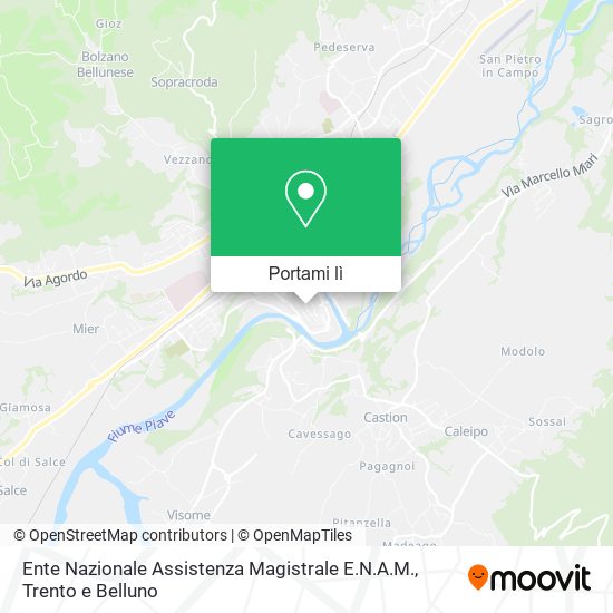 Mappa Ente Nazionale Assistenza Magistrale E.N.A.M.