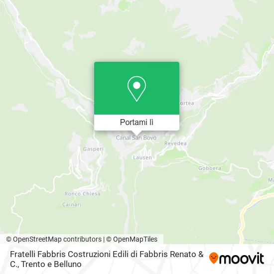 Mappa Fratelli Fabbris Costruzioni Edili di Fabbris Renato & C.