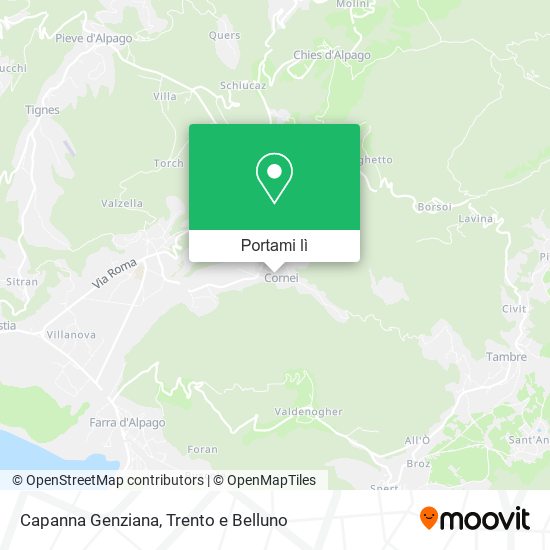 Mappa Capanna Genziana