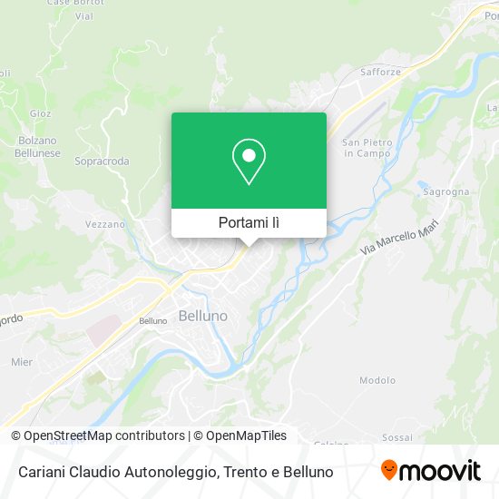 Mappa Cariani Claudio Autonoleggio