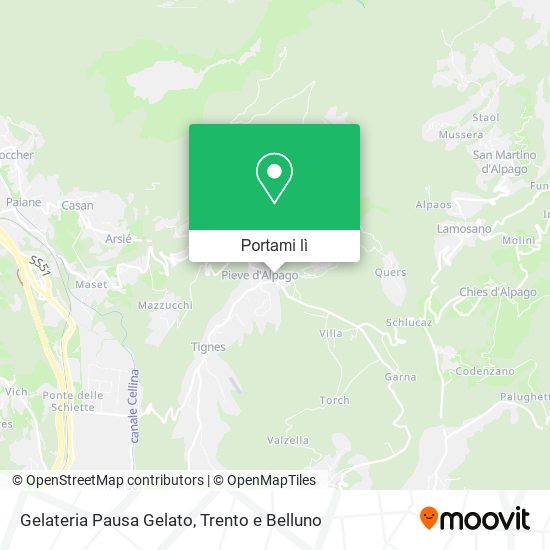 Mappa Gelateria Pausa Gelato