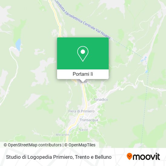 Mappa Studio di Logopedia Primiero
