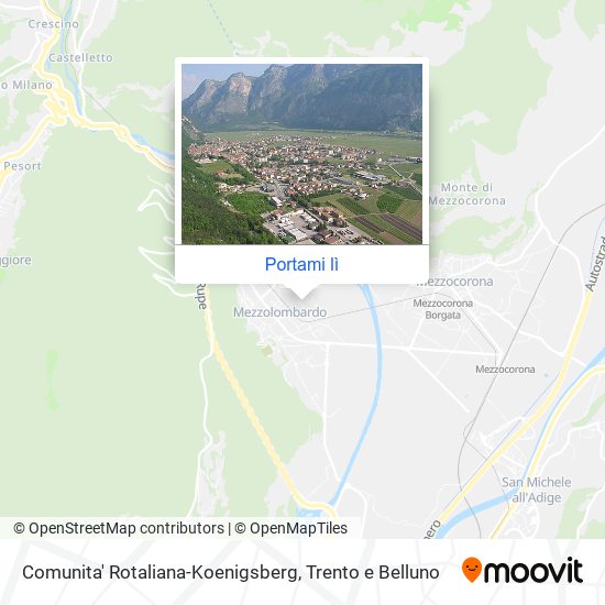 Mappa Comunita' Rotaliana-Koenigsberg