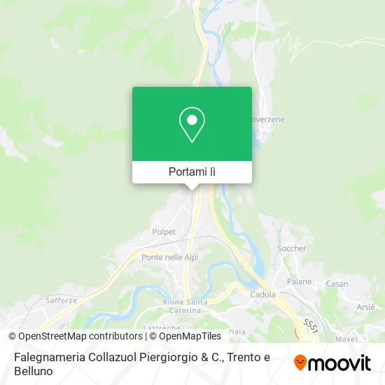 Mappa Falegnameria Collazuol Piergiorgio & C.