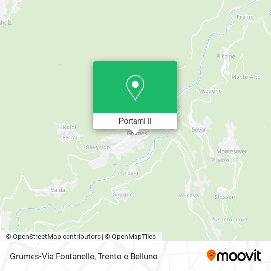Mappa Grumes-Via Fontanelle