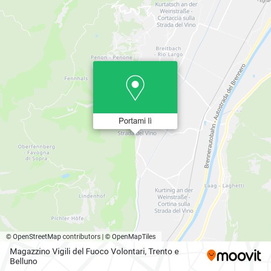 Mappa Magazzino Vigili del Fuoco Volontari