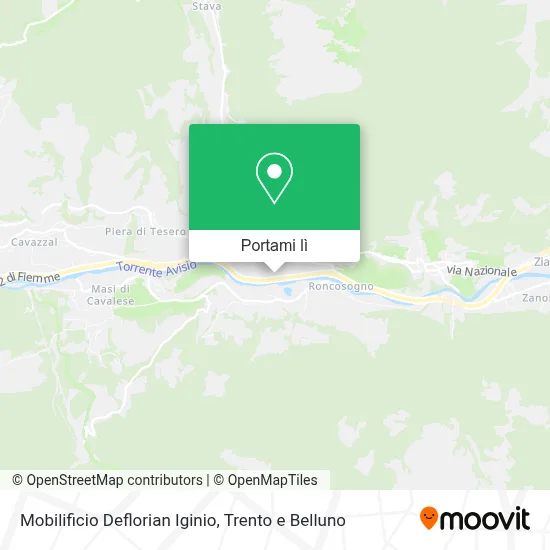 Mappa Mobilificio Deflorian Iginio