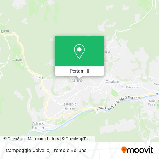 Mappa Campeggio Calvello