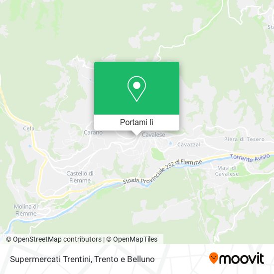 Mappa Supermercati Trentini