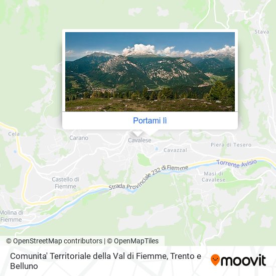 Mappa Comunita' Territoriale della Val di Fiemme