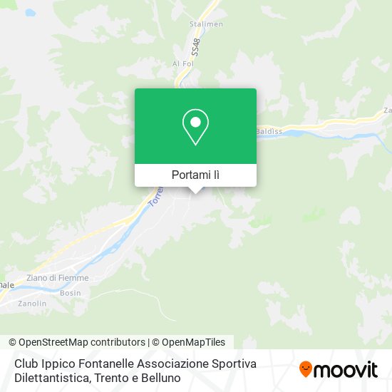 Mappa Club Ippico Fontanelle Associazione Sportiva Dilettantistica
