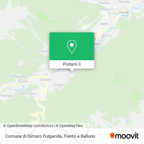 Mappa Comune di Dimaro Folgarida