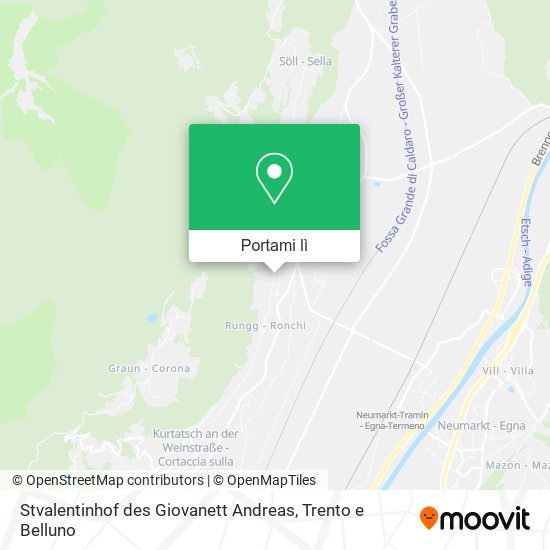 Mappa Stvalentinhof des Giovanett Andreas