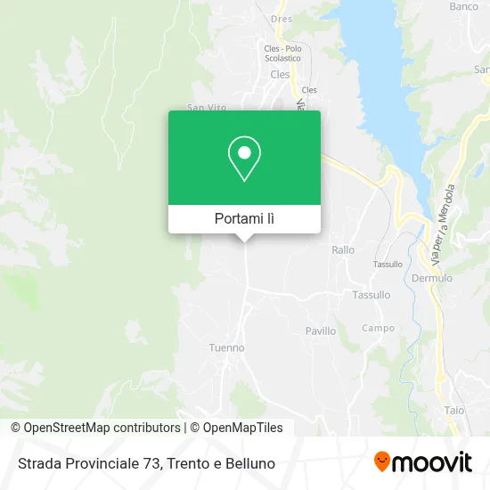Mappa Strada Provinciale 73