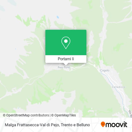 Mappa Malga Frattasecca-Val di Pejo