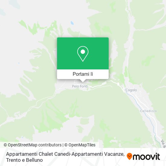 Mappa Appartamenti Chalet Canedi-Appartamenti Vacanze