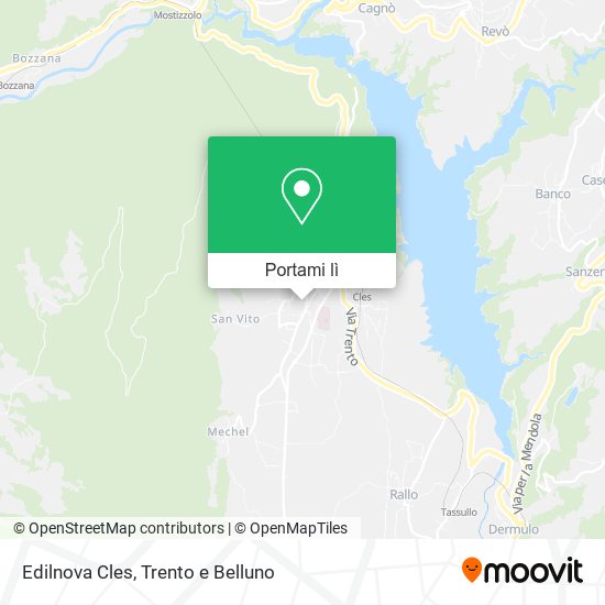 Mappa Edilnova Cles