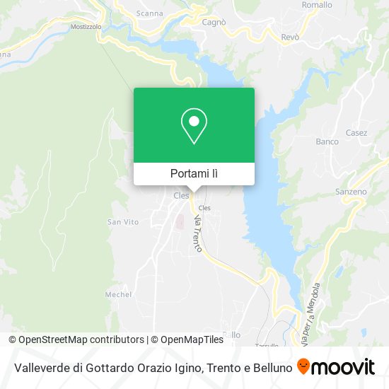 Mappa Valleverde di Gottardo Orazio Igino