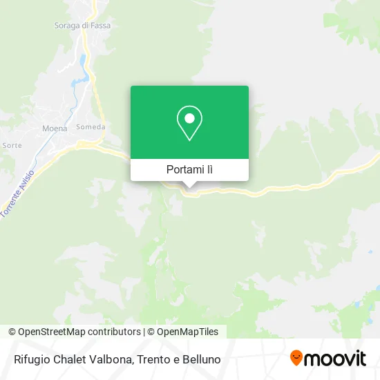 Mappa Rifugio Chalet Valbona