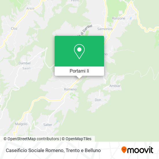 Mappa Caseificio Sociale Romeno