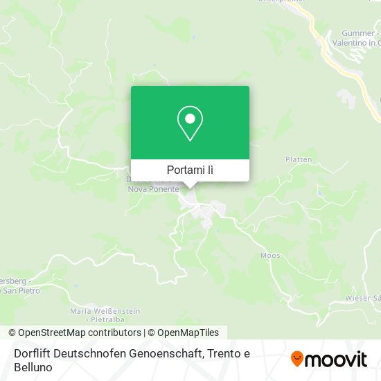 Mappa Dorflift Deutschnofen Genoenschaft