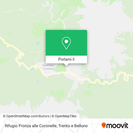 Mappa Rifugio Fronza alle Coronelle