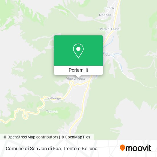 Mappa Comune di Sen Jan di Faa