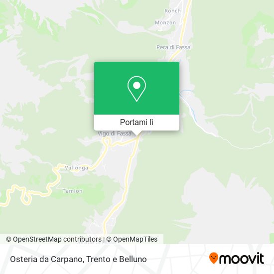 Mappa Osteria da Carpano