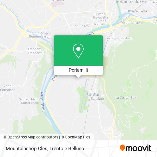 Mappa Mountainshop Cles