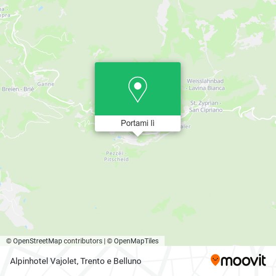 Mappa Alpinhotel Vajolet