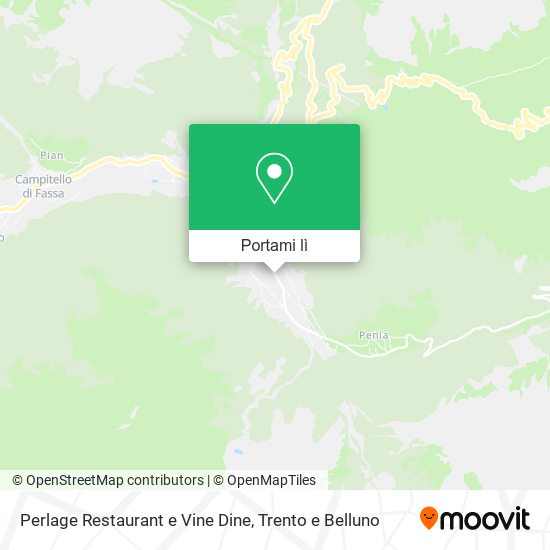 Mappa Perlage Restaurant e Vine Dine