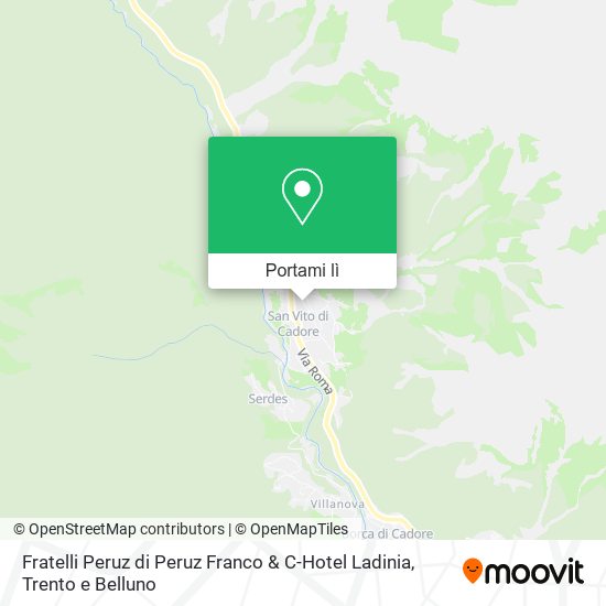 Mappa Fratelli Peruz di Peruz Franco & C-Hotel Ladinia
