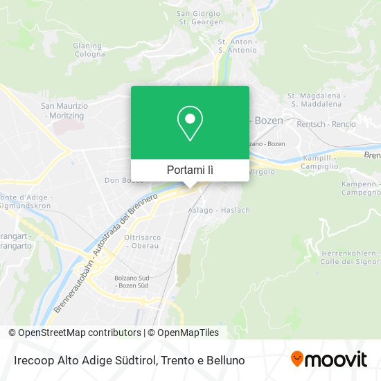 Mappa Irecoop Alto Adige Südtirol