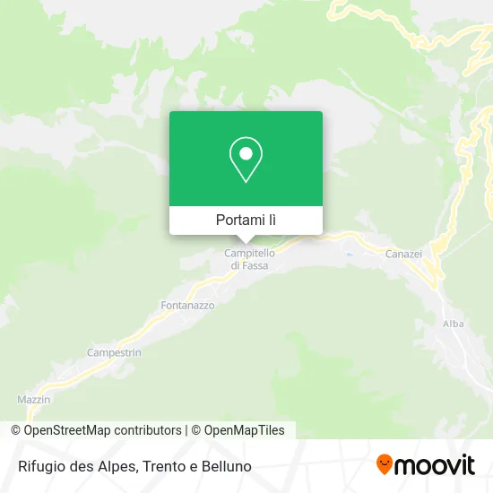 Mappa Rifugio des Alpes