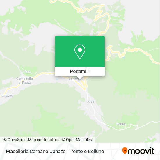 Mappa Macelleria Carpano Canazei