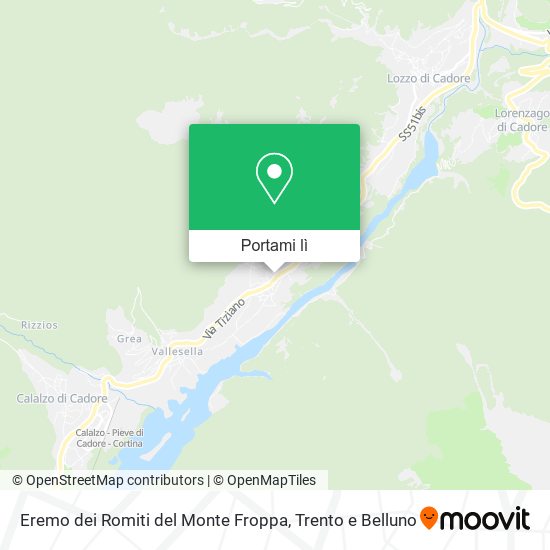 Mappa Eremo dei Romiti del Monte Froppa