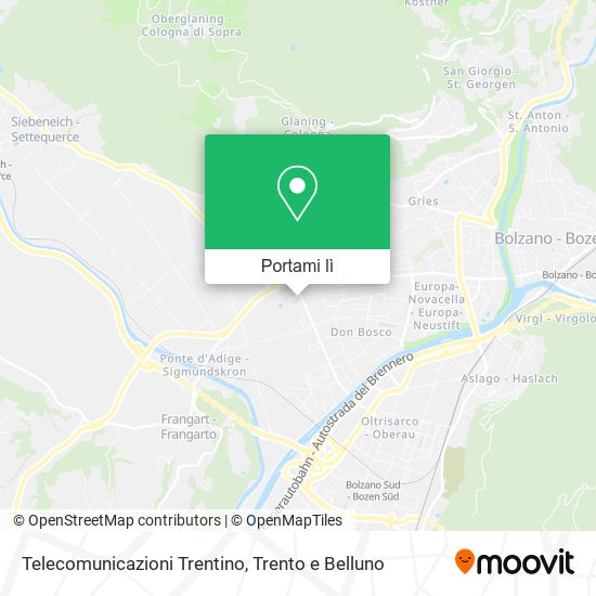 Mappa Telecomunicazioni Trentino