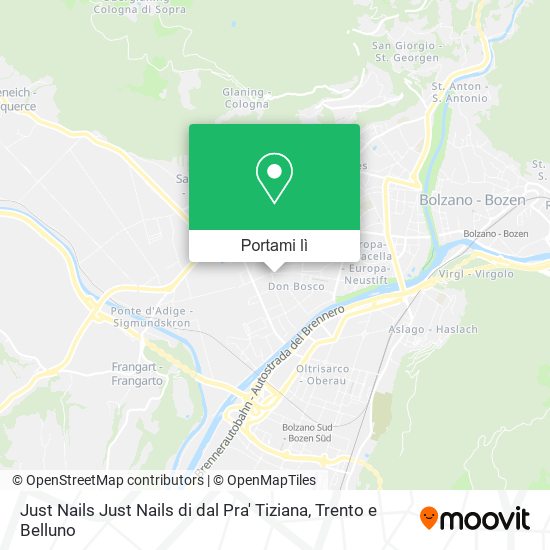 Mappa Just Nails Just Nails di dal Pra' Tiziana
