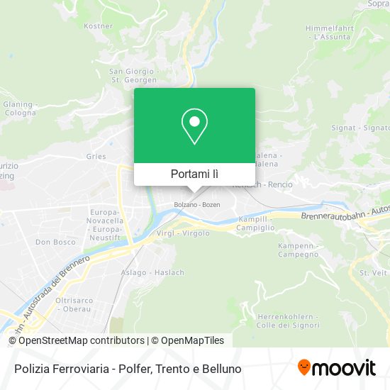 Mappa Polizia Ferroviaria - Polfer