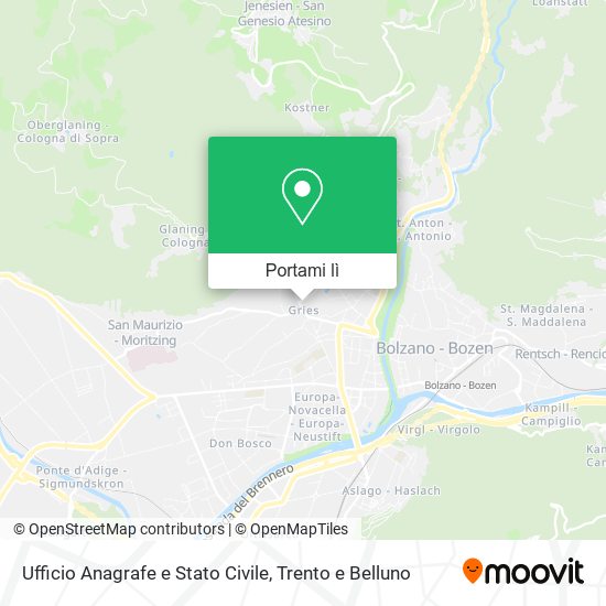 Mappa Ufficio Anagrafe e Stato Civile