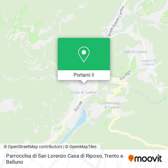 Mappa Parrocchia di San Lorenzo Casa di Riposo