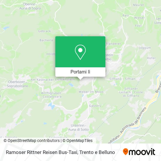 Mappa Ramoser Rittner Reisen Bus-Taxi