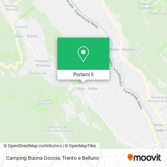 Mappa Camping Buona Goccia