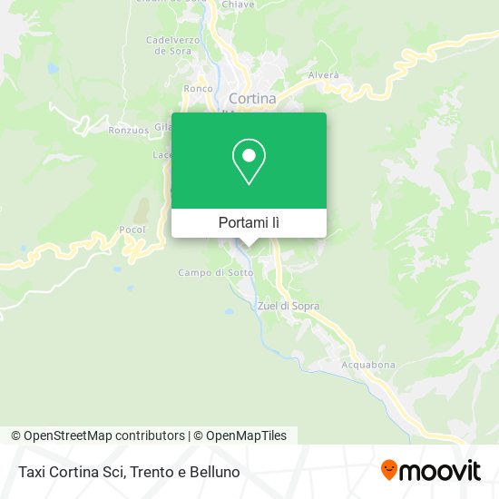 Mappa Taxi Cortina Sci