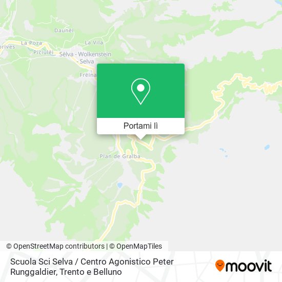 Mappa Scuola Sci Selva / Centro Agonistico Peter Runggaldier